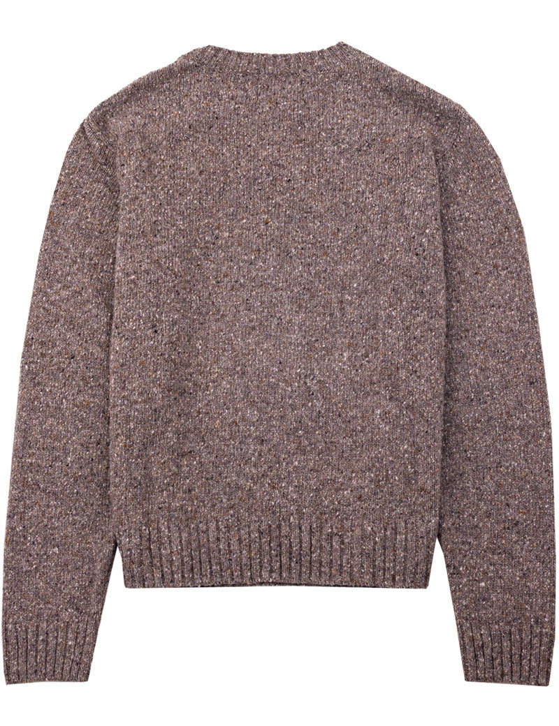 Folk Chain Crew Neck Jumper Porcini