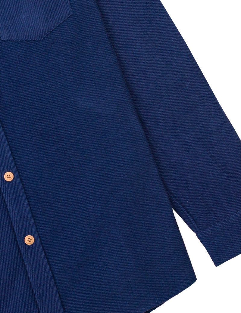 Folk Direction Babycord Shirt Washed Ink