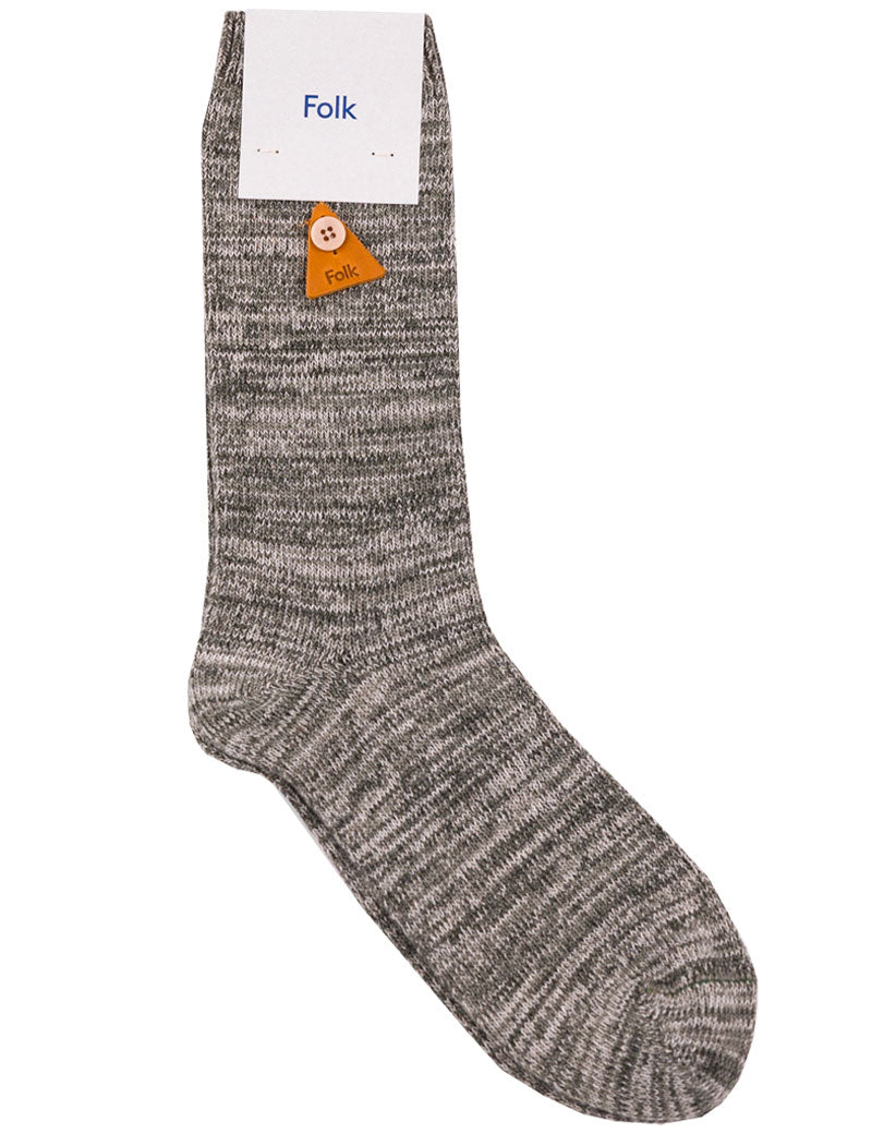 Folk Melange Socks Sage Mix