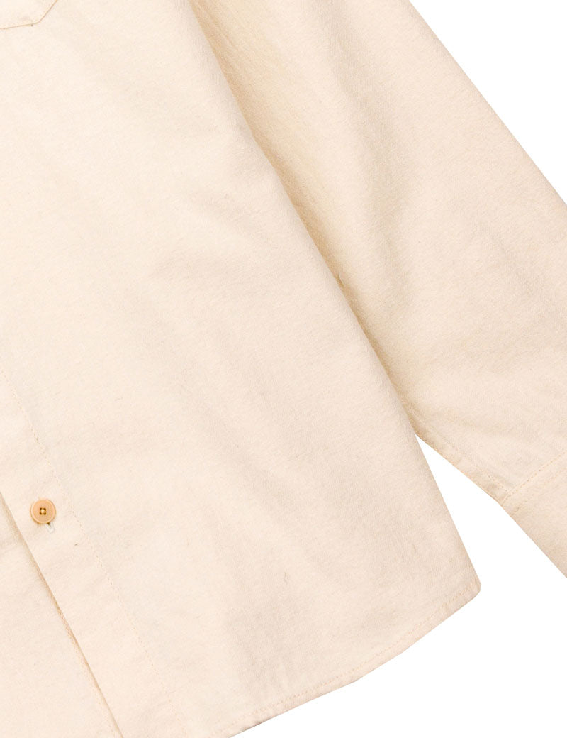Folk Relaxed Fit Shirt Ecru Flannel