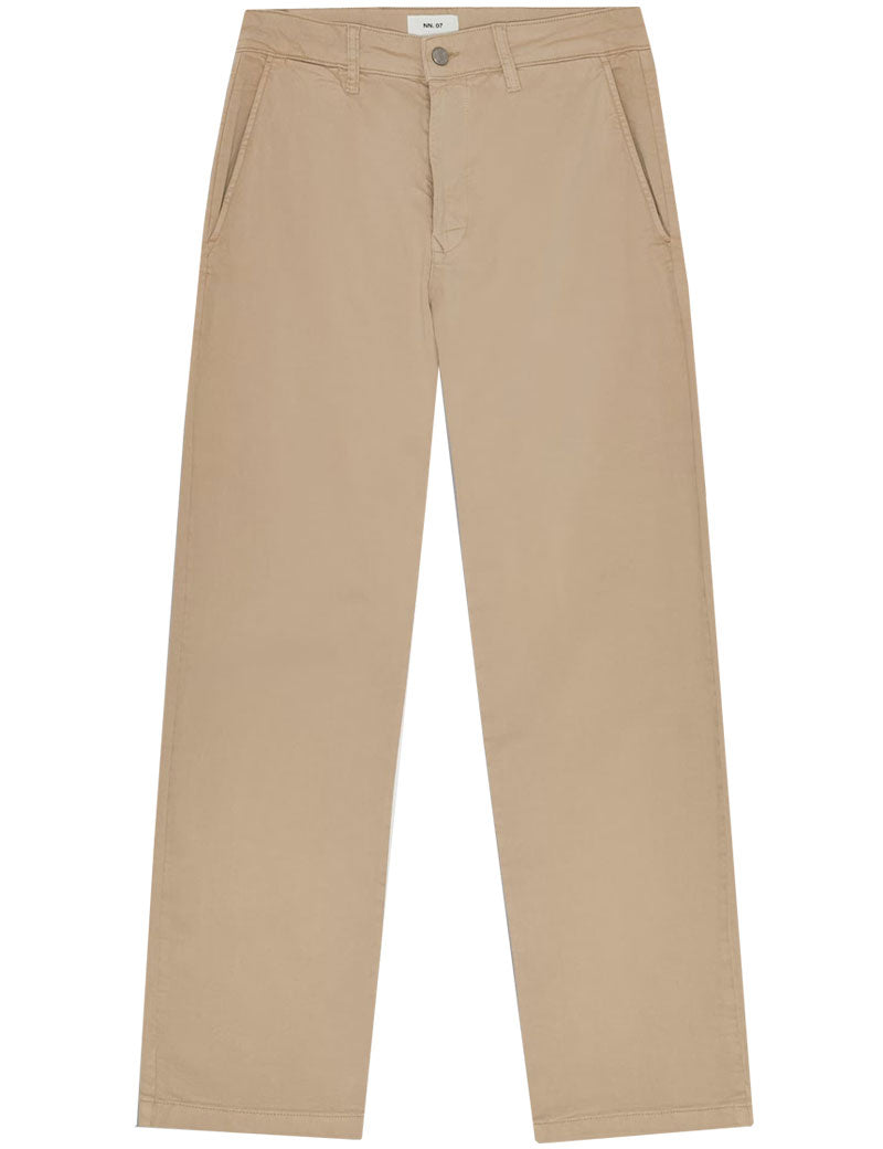 NN07 Aden Straight Leg Chinos Khaki Beige