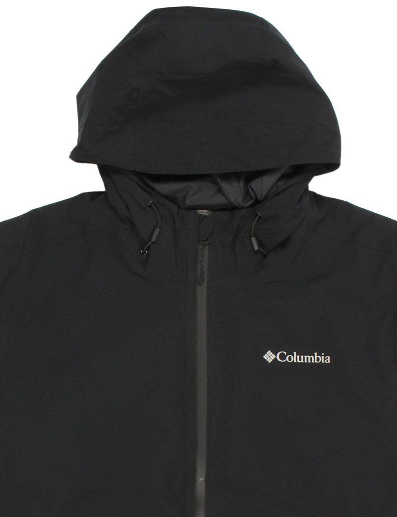 Columbia Altbound Waterproof Recycled Jacket Black Hood Detail