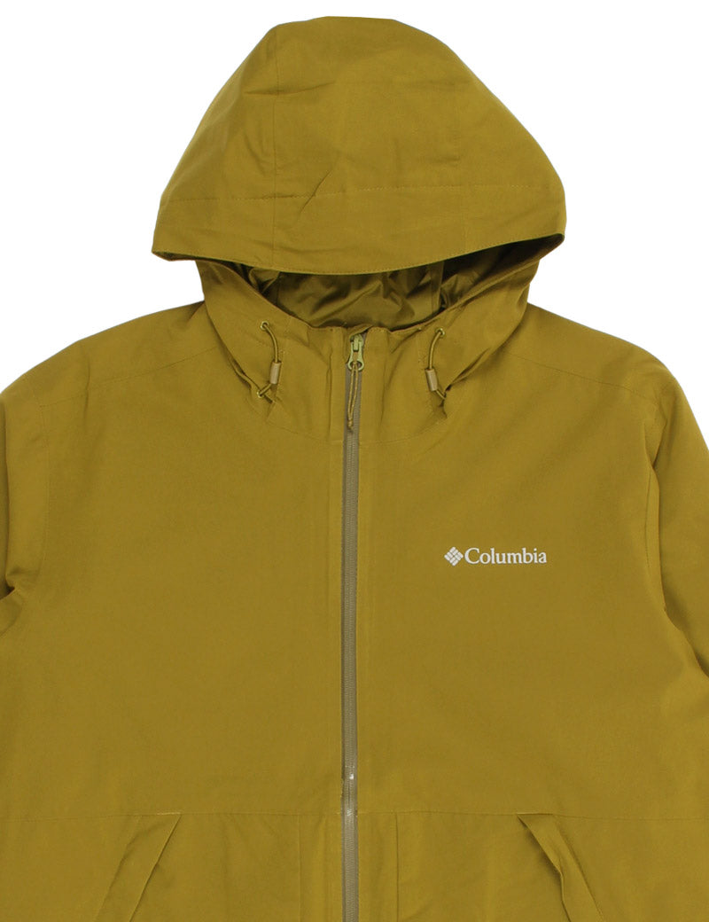 Columbia Altbound Waterproof Recycled Jacket Mossy Green Hood Detail