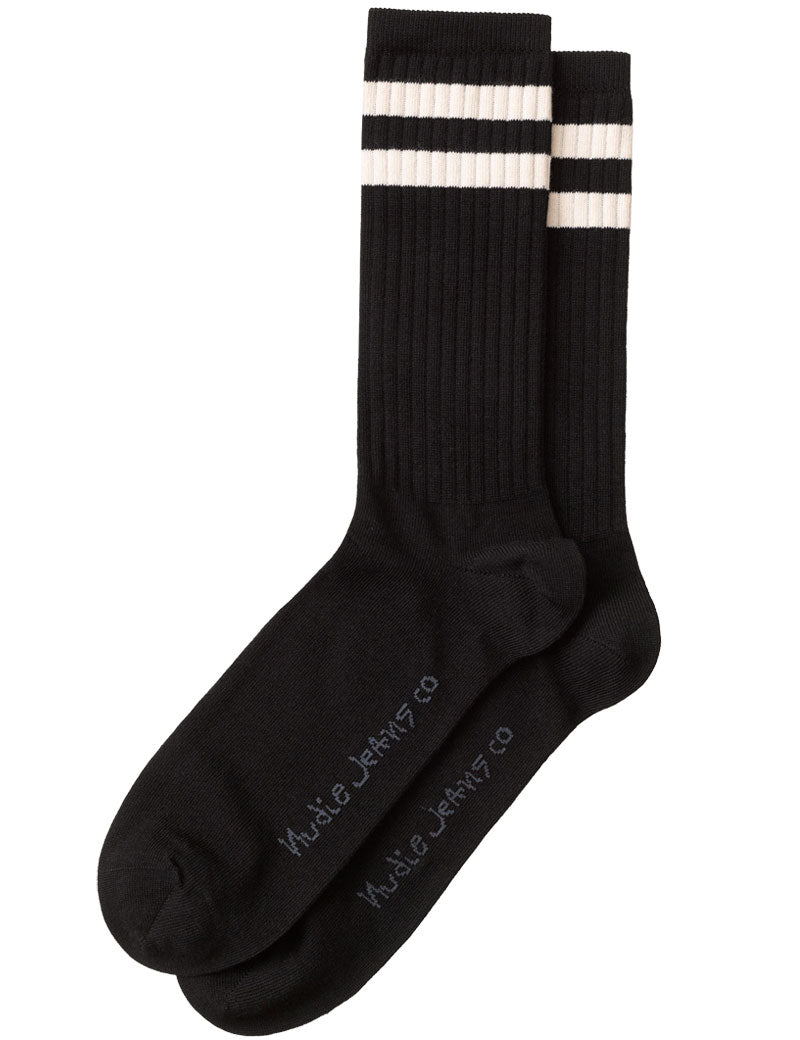 Nudie Jeans Co Amundsson Sport Sock Black