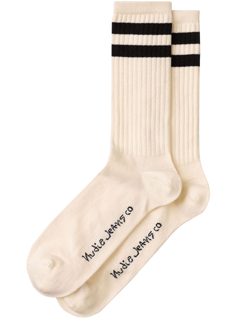 Nudie Jeans Co Amundsson Sport Sock Off-white