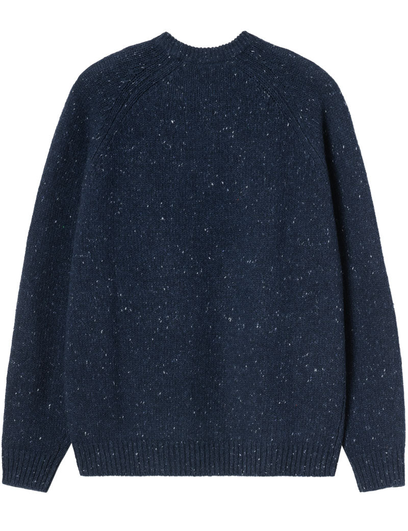 Carhartt Wip Anglistic Lambswool Sweater Speckled Jupiter