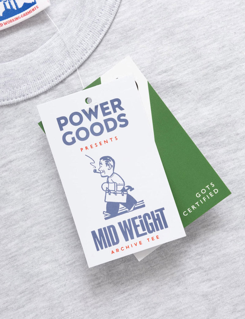 Power Goods Archive T-Shirt Ash Label