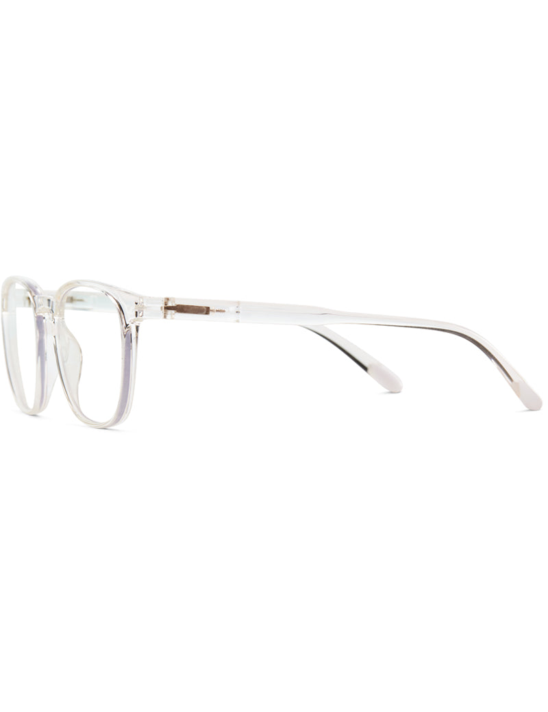 Barner Dalston Blue Light Reading Glasses Glossy Crystal Side View