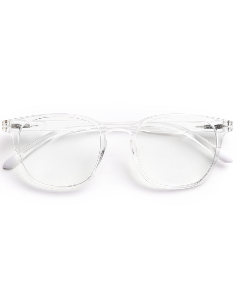 Barner Dalston Blue Light Reading Glasses Glossy Crystal Arms Folded