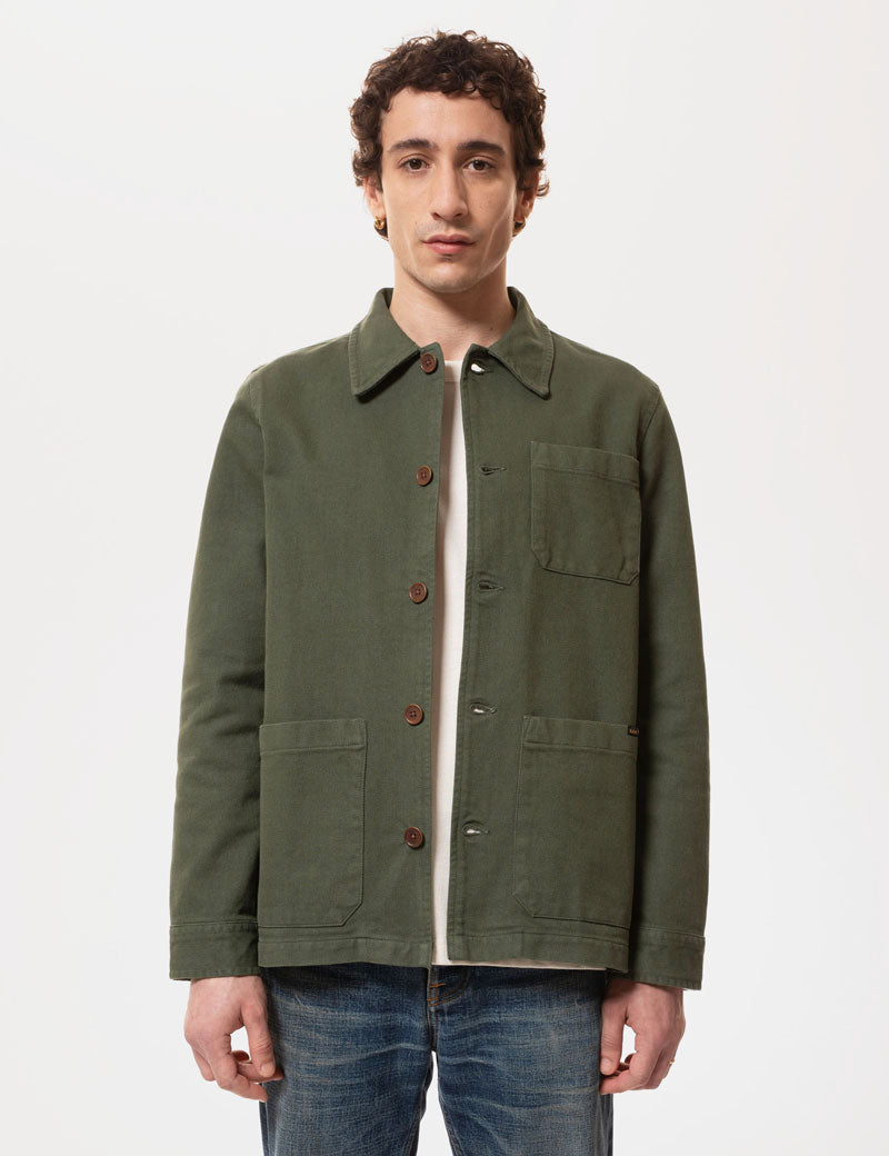 Nudie Jeans Co Barney Worker Jacket Olive