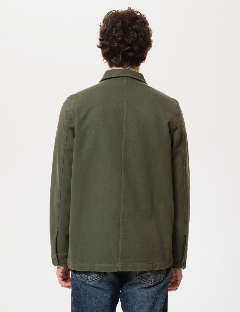 Nudie Jeans Co Barney Worker Jacket Olive