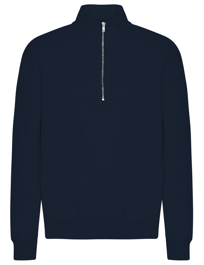 Colorful Standard Organic Quarter Zip Navy Blue