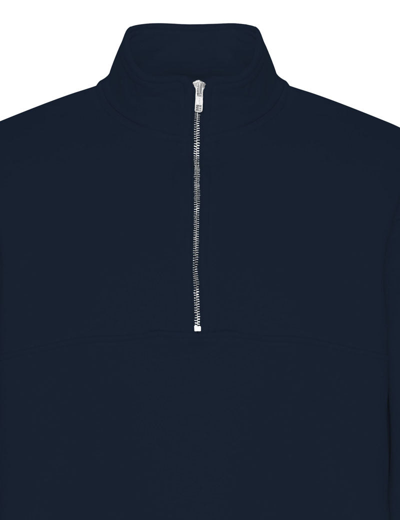 Colorful Standard Organic Quarter Zip Navy Blue