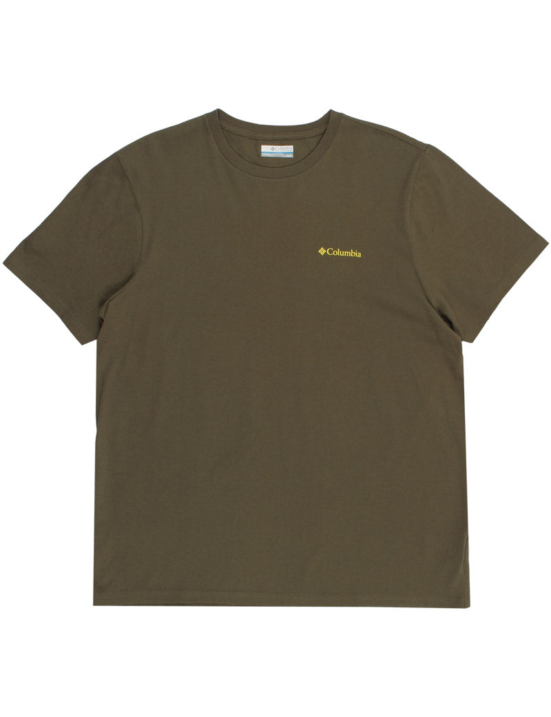 Columbia CSC Outdoor Organic Cotton T-Shirt Stone Green And Shining Sandscape
