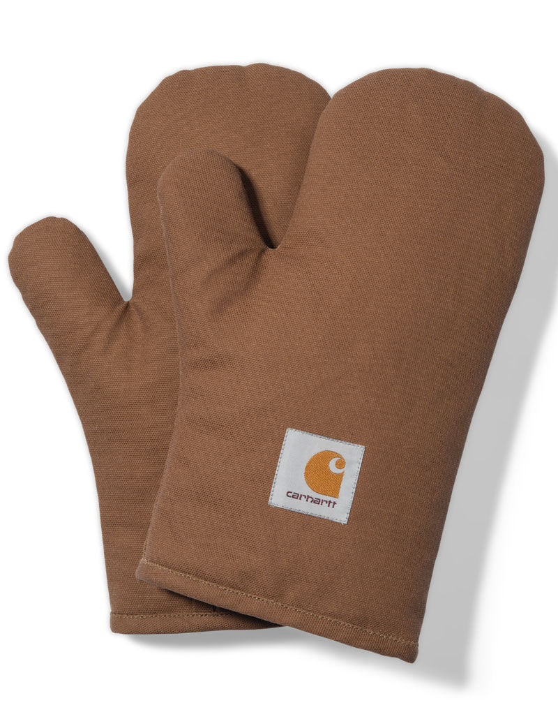 Carhartt Wip Canvas Oven Mitt Set Hamilton Brown