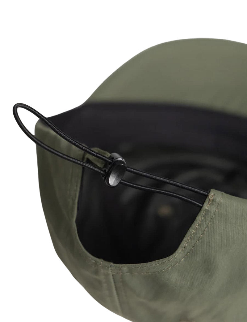 Power Goods Nylon Surf Cap Olive Pull Cord