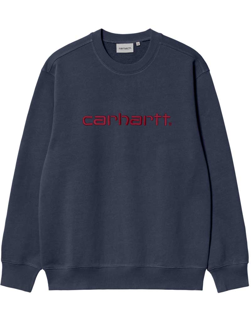 Carhartt Wip Sweat Sweatshirt Air Force Blue Malbec