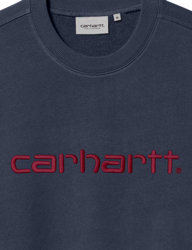 Carhartt Wip Sweat Sweatshirt Air Force Blue Malbec