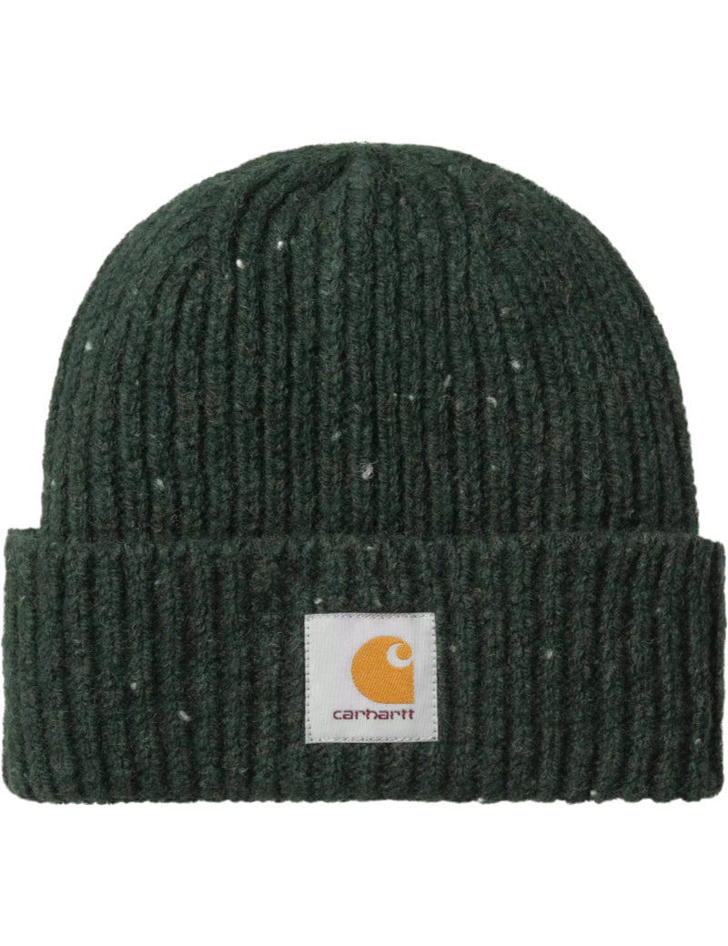 Carhartt WIP Anglistic Beanie Speckled Dark Scarab Front