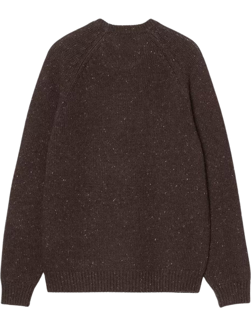 Carhartt WIP Anglistic Sweater Speckled Tobacco Back