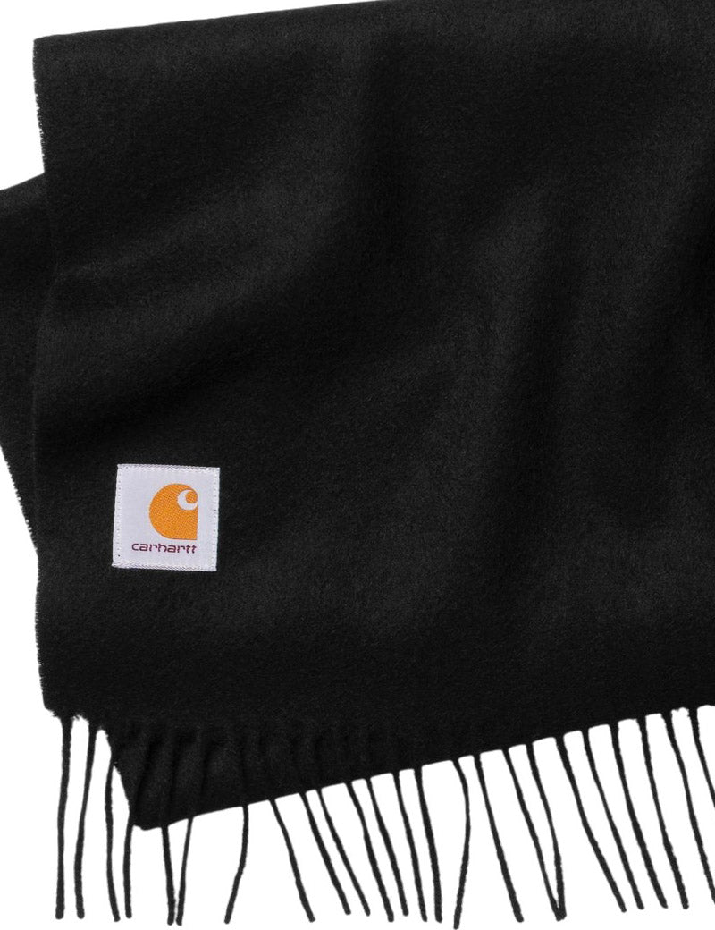 Carhartt WIP Clan Scarf Wool Black Close 