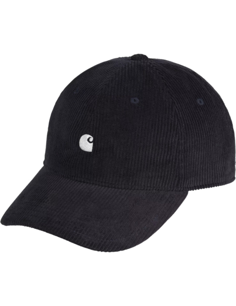 Carhartt WIP Harlem Cap Dark Navy & White Front