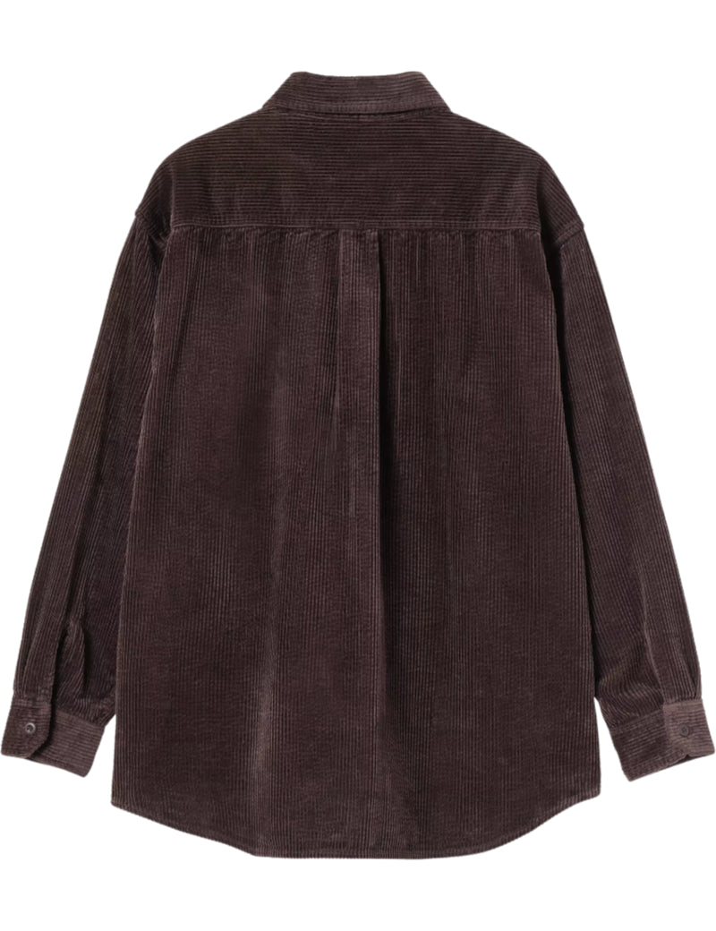 Carhartt WIP L/S Loyde Shirt Palisander Rinsed Back