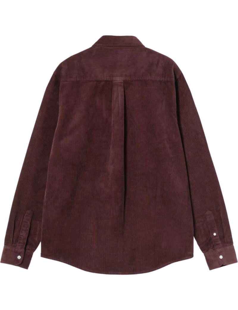 Carhartt WIP L/S Madison Cord Shirt Amarone Back