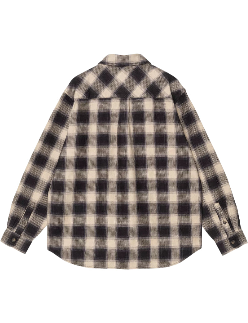 Carhartt WIP Long Sleeve Dayne Shirt Check Shady Purple Back
