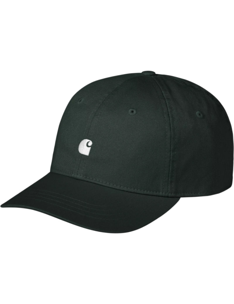 Carhartt WIP Madison Logo Cap Dark Scarab & White