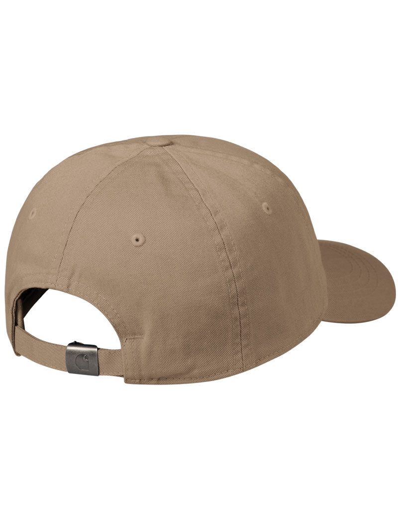 Carhartt WIP Madison Logo Cap Leather & White Back
