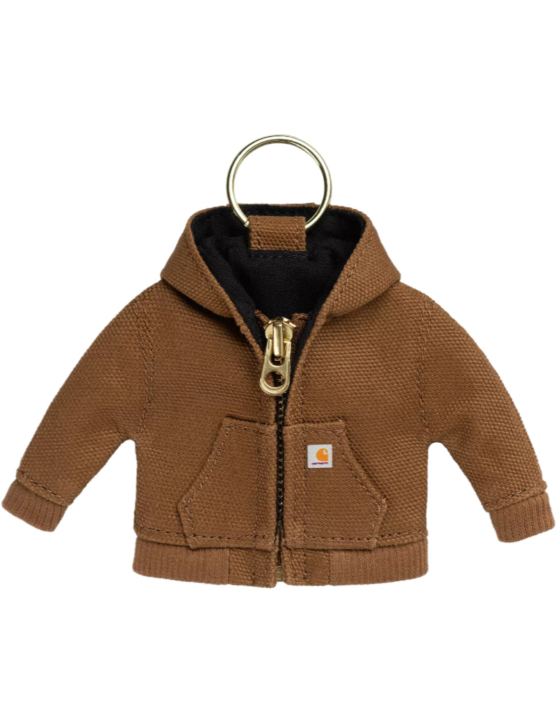 Carhartt WIP Mini Active Jacket Keychain Hamilton Brown Front