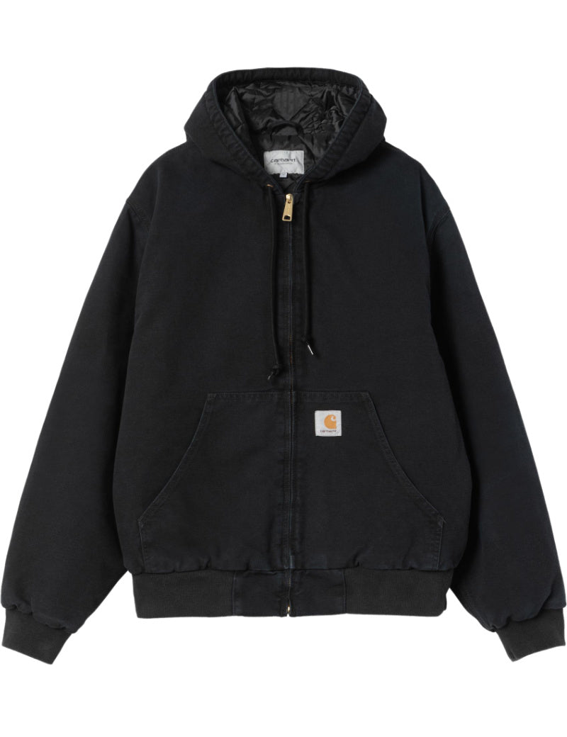 Carhartt WIP OG Active Jacket Black Stone Canvas Front