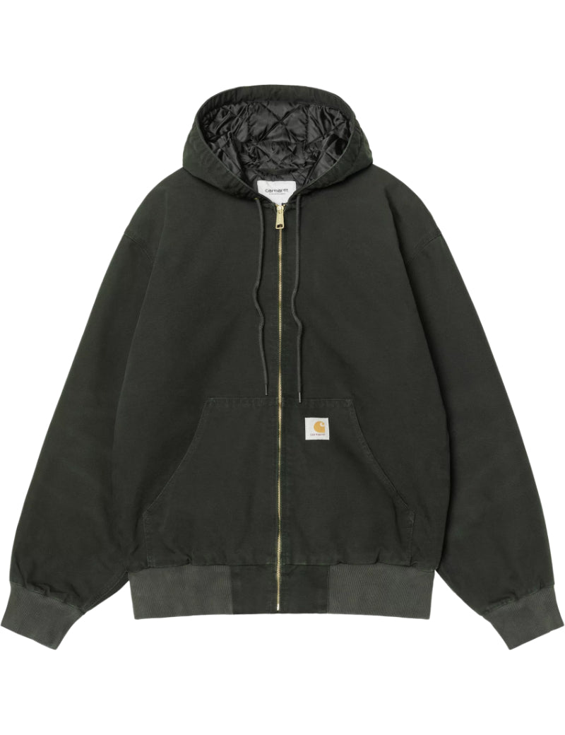 Carhartt WIP OG Active Jacket Raven, Stone Canvas Front