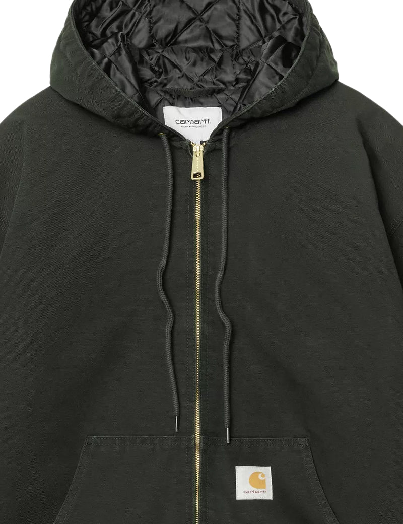 Carhartt WIP OG Active Jacket Raven, Stone Canvas Hood
