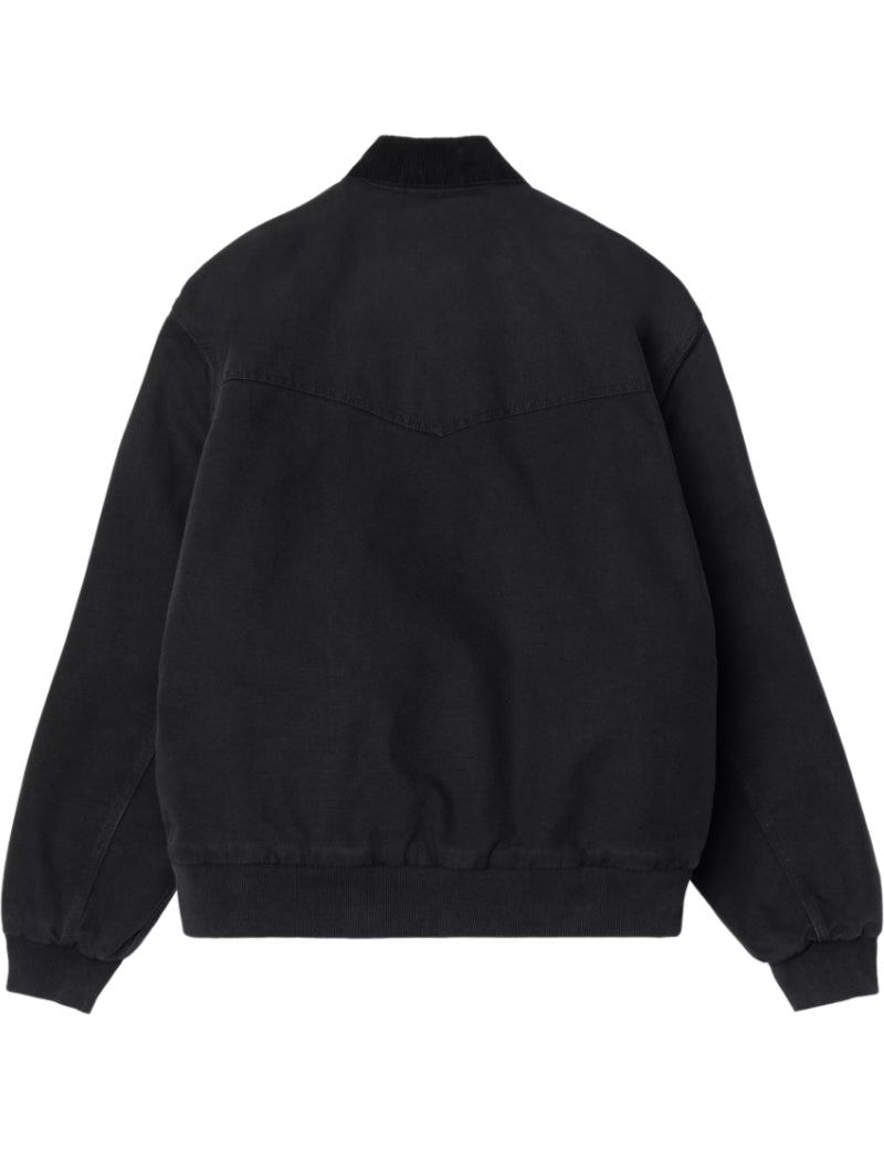 Carhartt WIP OG Santa Fe Jacket Black Stone canvas Back