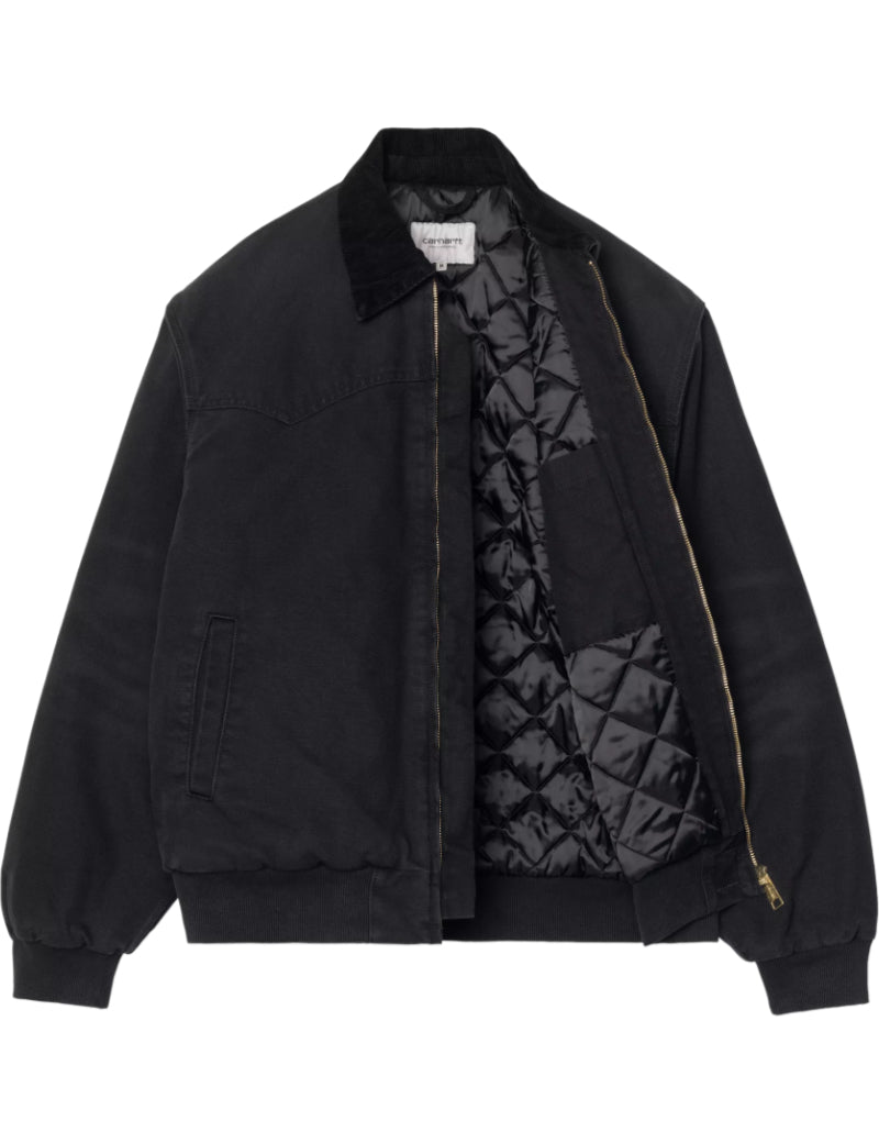 Carhartt WIP OG Santa Fe Jacket Black Stone canvas Lining