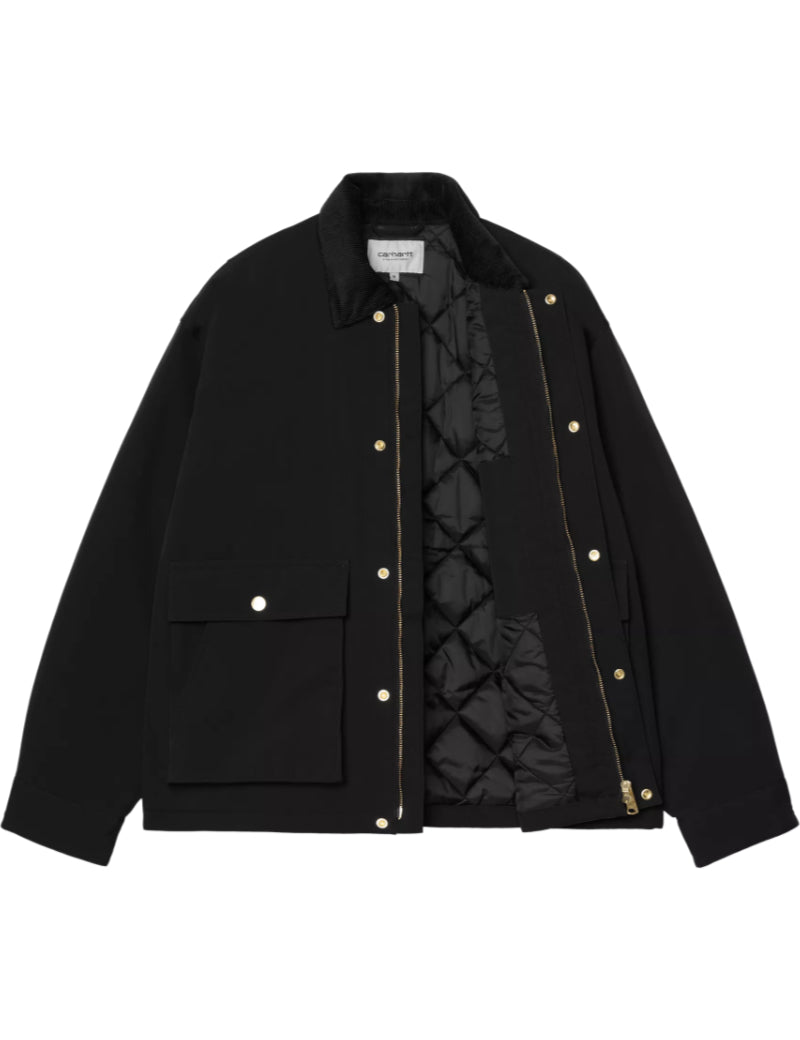 Carhartt WIP Quentin Jacket Black Quilted Lining