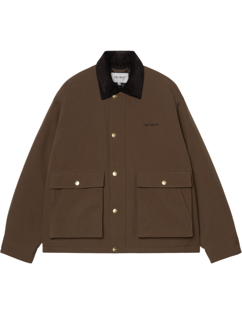 Carhartt WIP Quentin Jacket Tobacco & Black Front