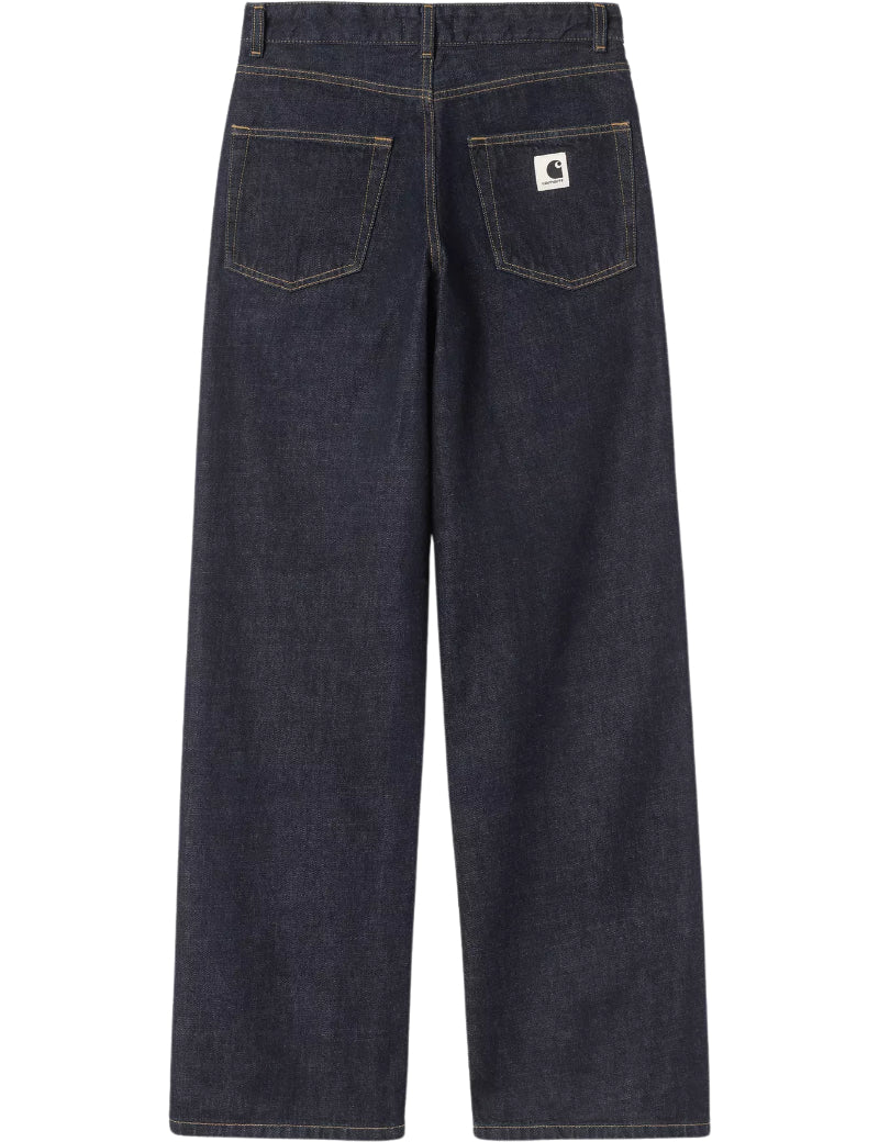 Carhartt WIP W' Lavine Pant Jeans Blue Rinsed Back 