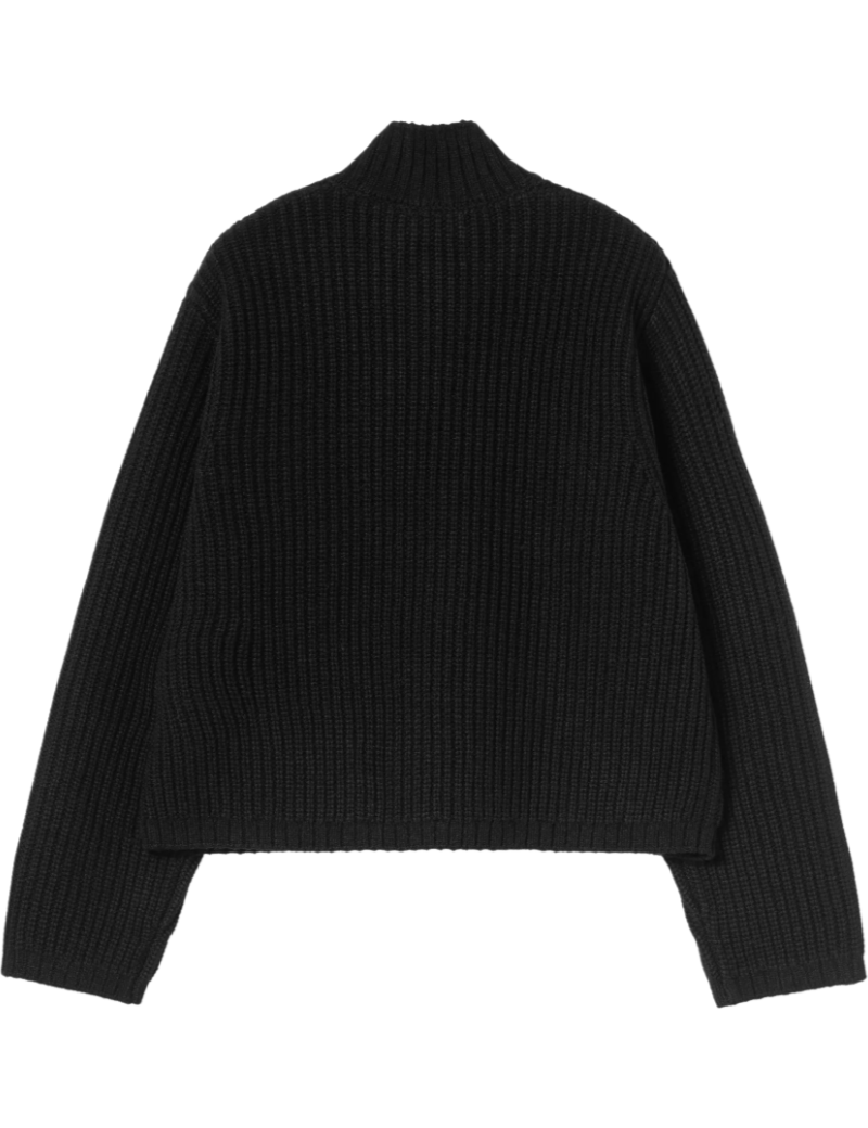 Carhartt WIP Women's Detroit Half Zip Sweater Black Back