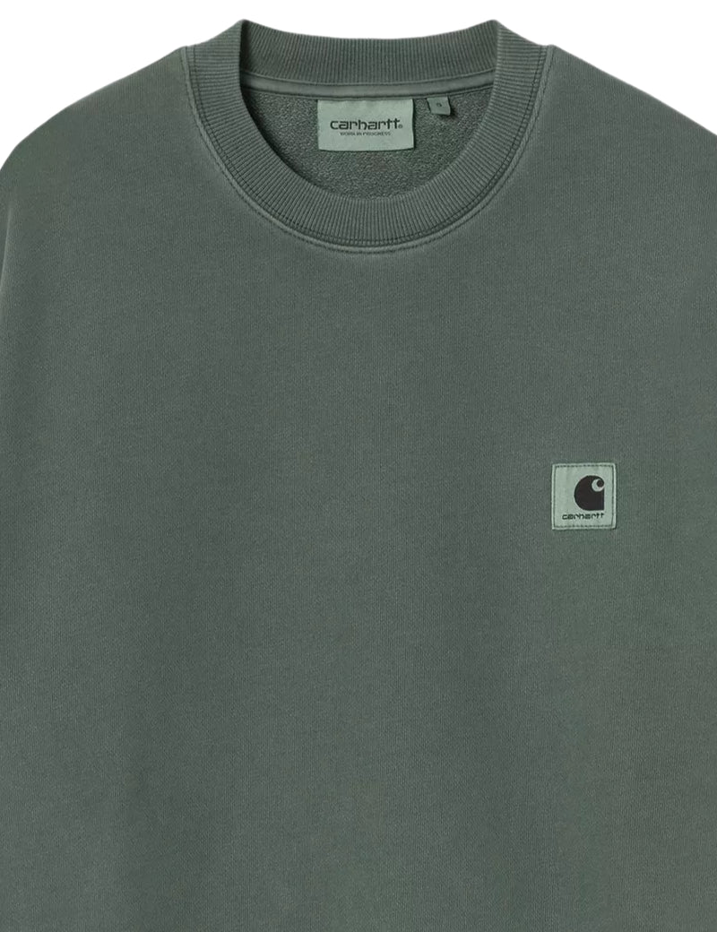 Carhartt WIP Women's Nelson Sweatshirt Dark Scarab Chest Logo