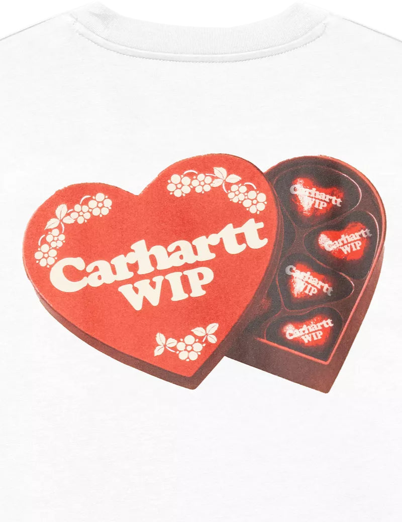 Carhartt WIP Women's S/S Hartt Case T-Shirt White Chocolate Box