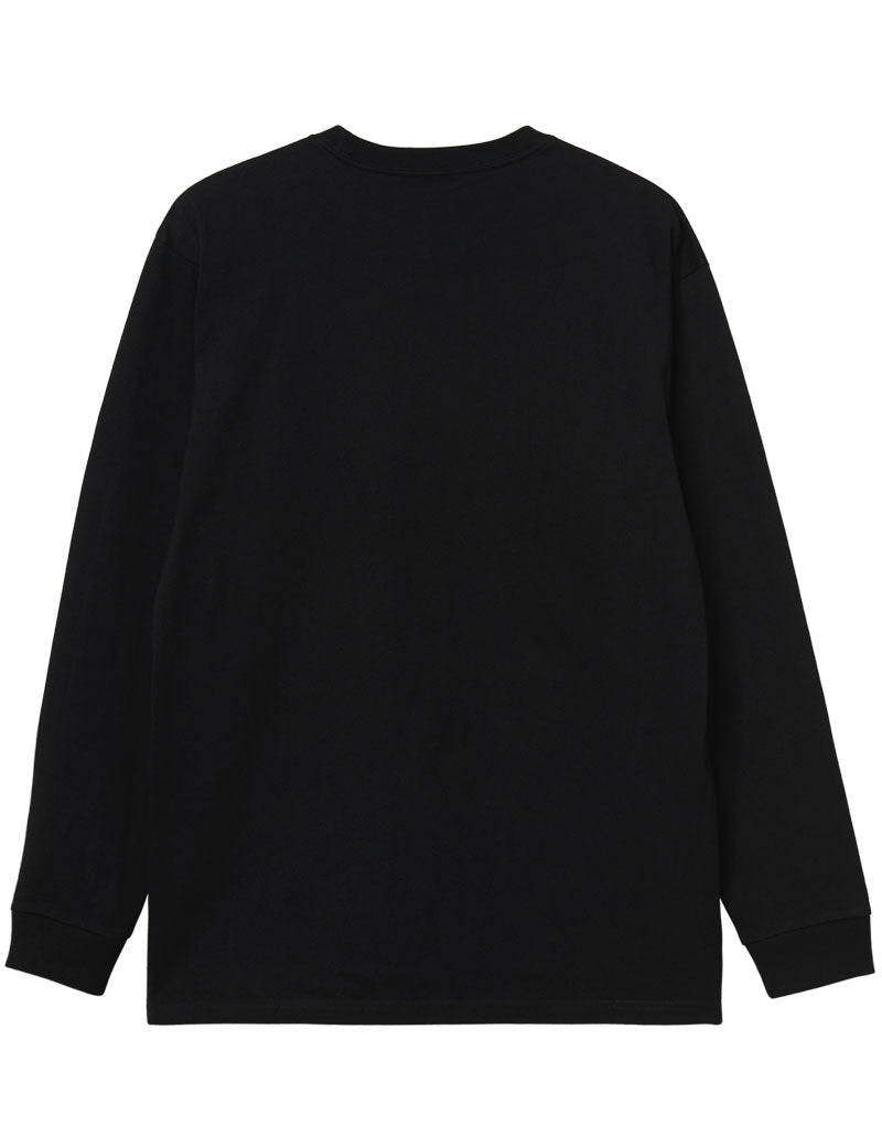 Carhartt Wip Chase L/S T-Shirt Black & Gold Back View