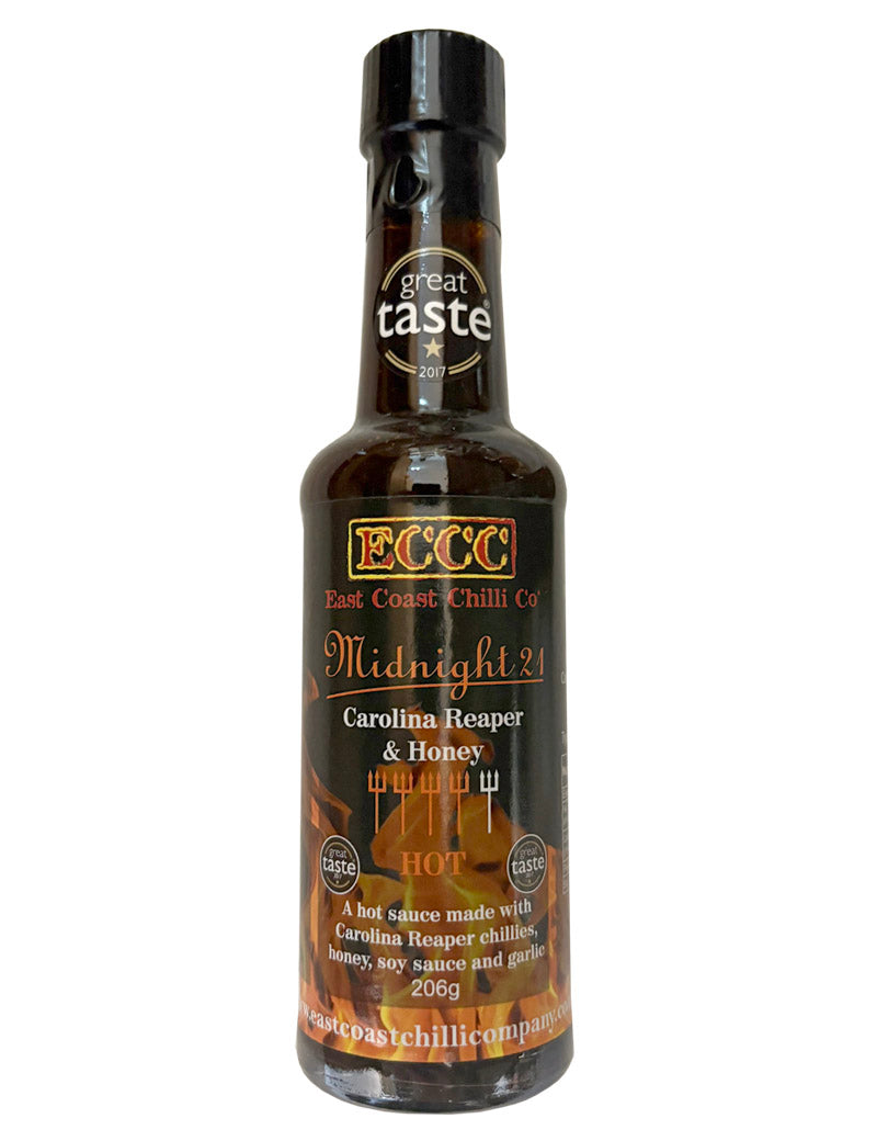 East Coast Chilli Co. 150ml Midnight 21 Carolina Reaper & Honey