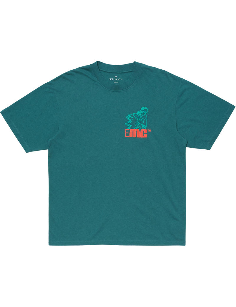 Edwin Charmer Chest T-Shirt Mediterranea