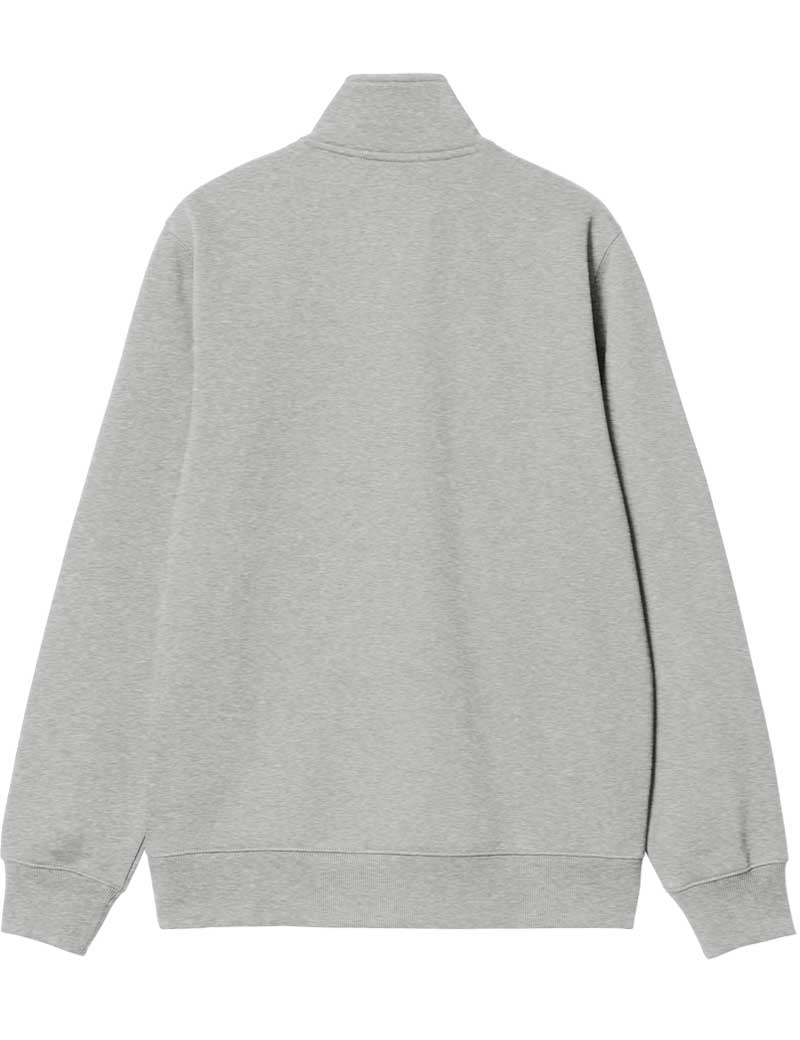 Carhartt WIP Chase Neck Zip Sweatshirt Grey Heather Gold