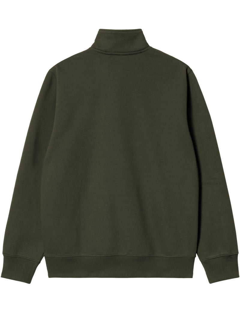 Carhartt Wip Chase Neck Zip Sweat Olive Gold