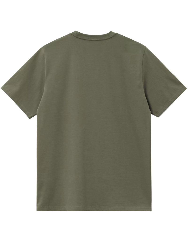 Carhartt Wip Chase Short Sleeve T-Shirt Leaf Gold Back View
