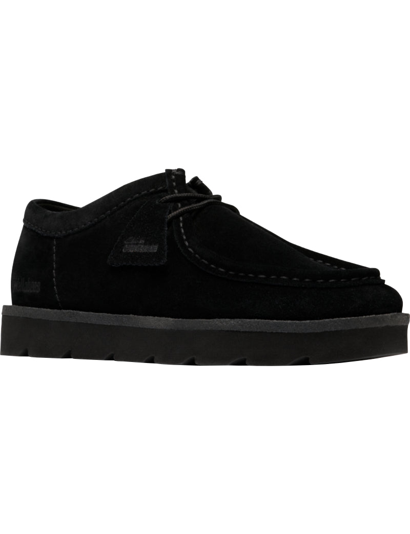 Clarks Originals Meare Walla Shoes Black Suede Men's Angled